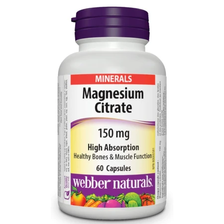 WEBBER NATURALS  Magnézium citrát 150 mg 60 kapsúl