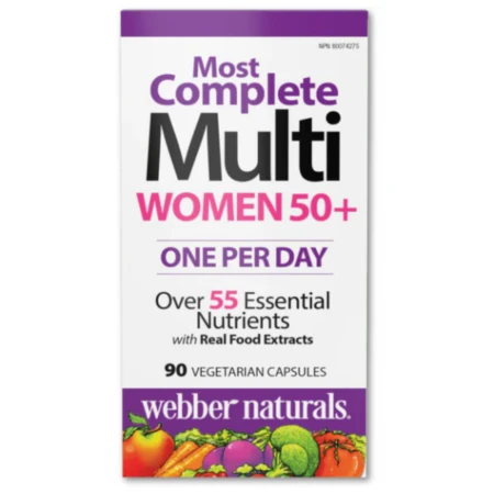 WEBBER NATURALS Multivitamín pre ženy 50+ 90 kapsúl