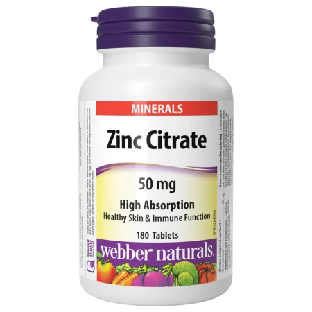 WEBBER NATURALS Zinok 50 mg 180 kapsúl