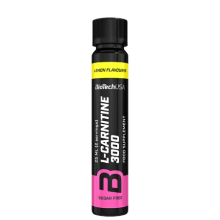 BIOTECHUSA L-Carnitine 3000mg príchuť citrón 20 x 25 ml