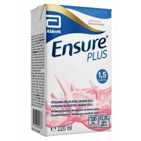 ENSURE Plus jahodová príchuť 24 x 220 ml
