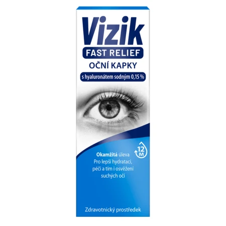VIZIK Fast relief očné kvapky s hyaluronátom sodným 0,15 % 10 ml