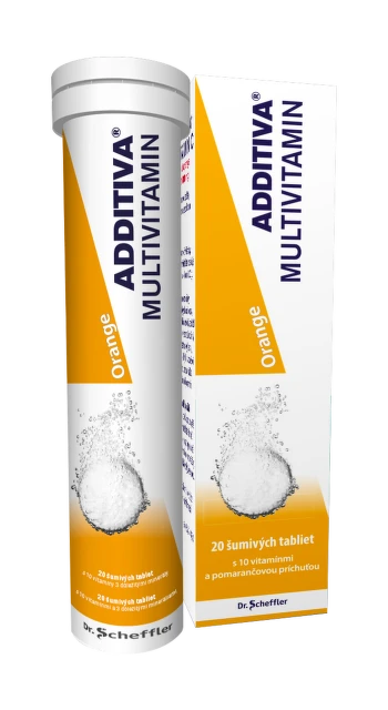 ADDITIVA Multivitamín orange 20 šumivých tabliet