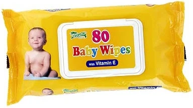 BABY WIPES Hygienické utierky s vitamínom E 80 kusov