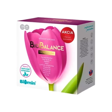 BIOMIN Biobalance menopause akcia 180 kapsúl