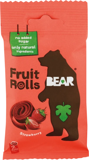 BEAR Jahodové rolky 20 g