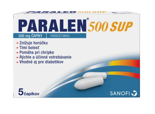 PARALEN 500 SUP 5 čapíkov