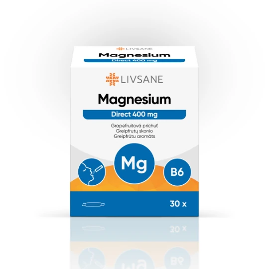 LIVSANE Magnézium direct 400 mg grapefruit 30 ks