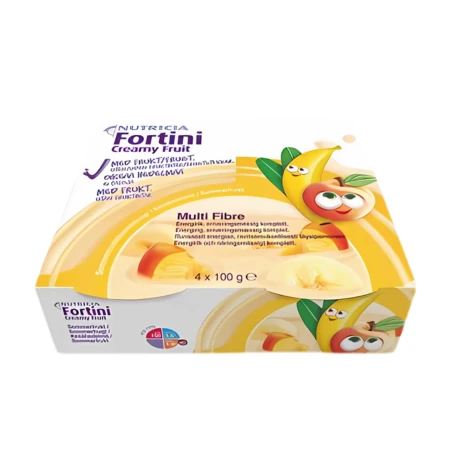 FORTINI Creamy fruit multi fibre príchuť letné ovocie 4 x 100 g