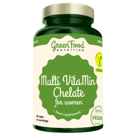 GREENFOOD Multi Vitamín chelát pre ženy 90 kapsúl