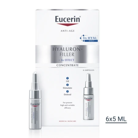 EUCERIN Hyaluron-filler sérum proti vráskam 6 x 5 ml