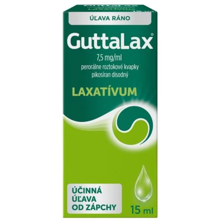 GUTTALAX Kvapky 7,5 mg/ml 15 ml