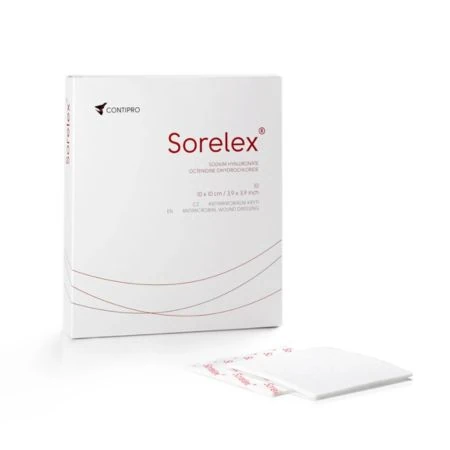 SORELEX antimikrobiálne krytie na rany 10X10 cm 1X10 ks