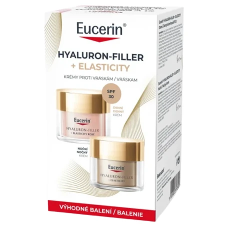 EUCERIN Hyaluron-filler elasticity rosé duo denný krém SPF30 a nočný krém 1 x 1 set