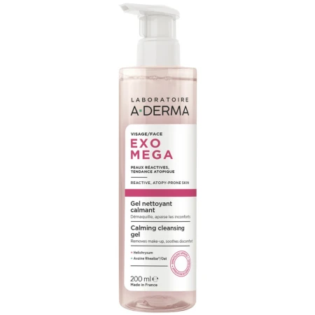 A-DERMA Exomega upokojujúci čistiaci gél 200 ml