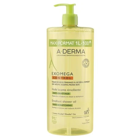 A-DERMA Exomega control sprchový zvláčňujúci olej 1 l
