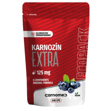 CARNOMED Karnozín extra 125 mg ecopack 240 kapsúl