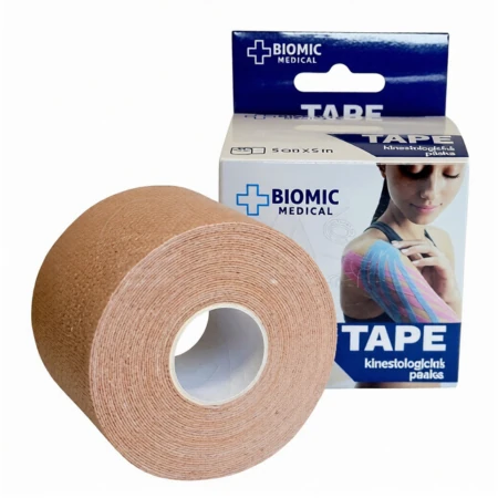 BIOMIC Tape kineziologická tejpovacia páska telová farba 5m 1 ks