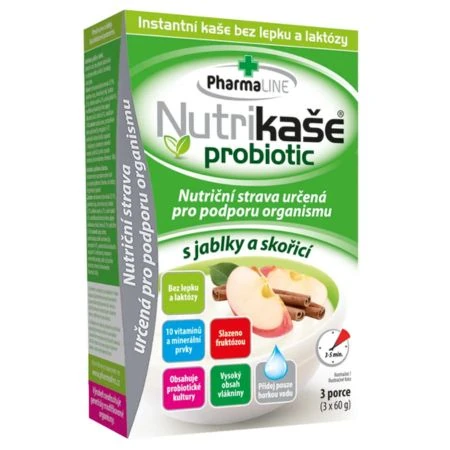 Nutrikaša probiotic jablko a škorica 3 x 60g