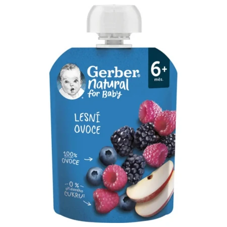 GERBER Natural kapsička príchuť lesné ovocie 90 g
