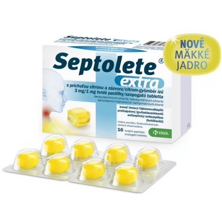 SEPTOLETE Extra citrón a zázvor pas ord 3 mg/1 mg 1 x 16 ks
