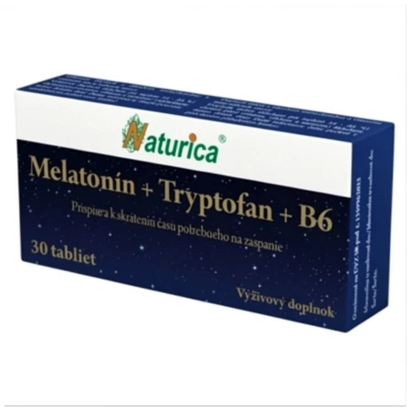 NATURICA Melatonín + tryptofan + vitamín B6 1 x 30 tabliet