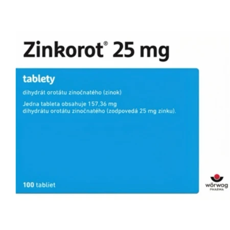ZINKOROT 25 mg 100 tabliet