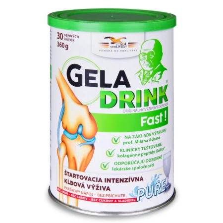 GELADRINK Fast pure kĺbová výživa bez cukru a sladidiel 360 g