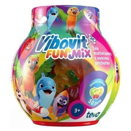 VIBOVIT+ Funmix želé multivitamíny s ovocnou príchuťou 200 g