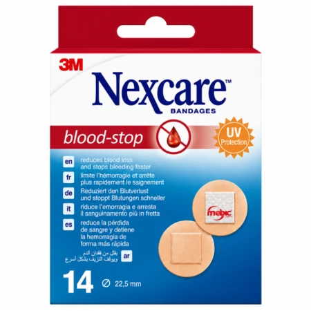 3M Nexcare Blood-Stop okrúhle náplasti 22 mm 1 x 14 ks