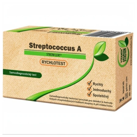 VITAMIN STATION Rýchlotest Streptococcus A test z hrdla 1 x 1 ks