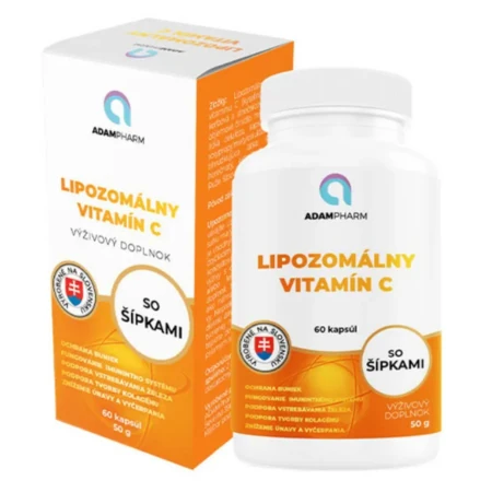 ADAMPHARM Lipozomálny vitamín C so šípkami 60 kapsúl