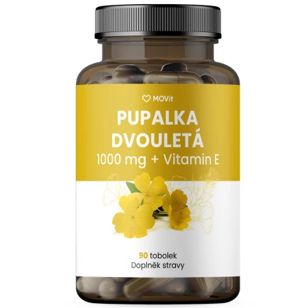 MOVit Pupalka dvojročná 1000 mg + vitamín E 90 kapsúl