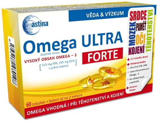 ASTINA Omega ultra forte 60 kapsúl