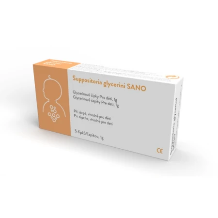 SUPPOSITORIA Glycerini sano pre deti 1g 5 ks