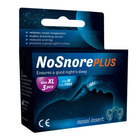 NOSNORE Plus vložka do nosa 3x veľkosť XL + zadarmo 1x veľkosť M set