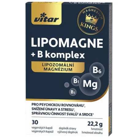 VITAR Kings lipomagne + B komplex 30 kapsúl