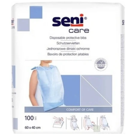 SENI Care podbradník s vreckom 100 ks