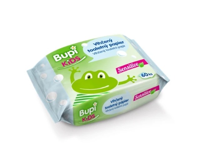 Bupi KIDS Vlhčený toaletný papier 60ks