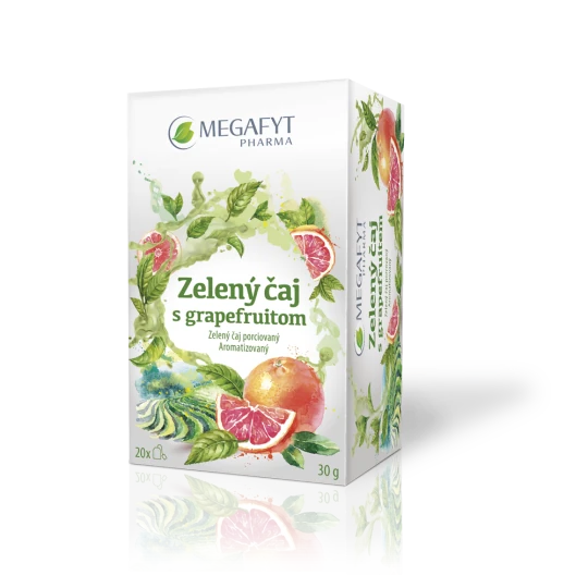 MEGAFYT Zelený čaj s grapefruitom 20x1,5 g