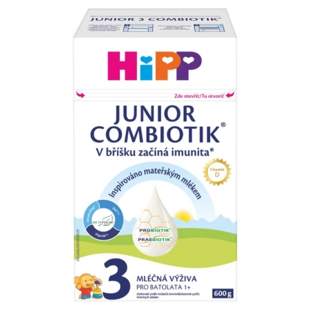 HiPP 3 Junior combiotik mliečna výživa pre batoľatá od 1 roka 1 x 600 g