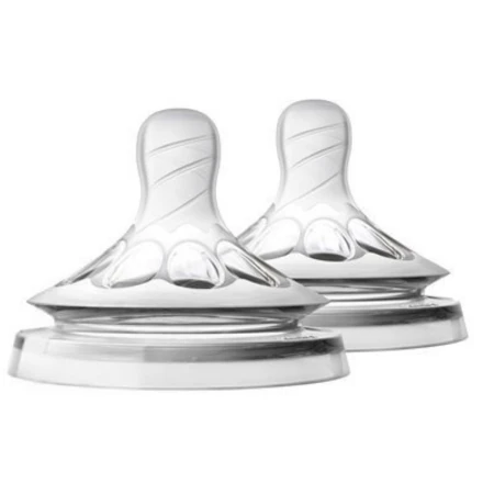 PHILIPS AVENT Cumlík na fľašu Natural 0 silikónový SCF657/27 1 x 2 ks