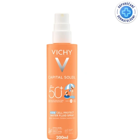 VICHY Capital soleil SPF50+ vodeodolný sprej pre deti 200 ml