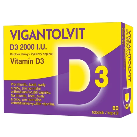 VIGANTOLVIT D3 2000 IU 60 kapsúl