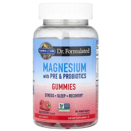 GARDEN OF LIFE Magnesium with pre and probiotics raspberry 60 kapsúl