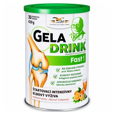 GELADRINK Fast kĺbová výživa pomarančový nápoj 420 g