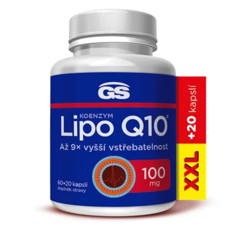 GS Koenzým Lipo Q10 100 mg XXL 80 kapsúl
