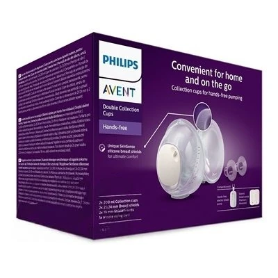 PHILIPS AVENT Hands-free dvojité zberné nádoby SCF439/01 1 x 1 set