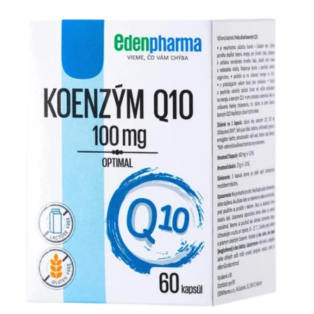 EDENPHARMA Koenzým Q10 100 mg optimal výhodné balenie 60 + 60 kapsúl