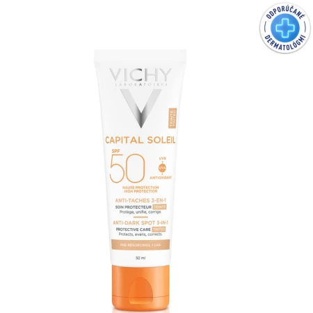 VICHY Capital soleil krém proti tmavým škrvnám SPF50+ 50 ml